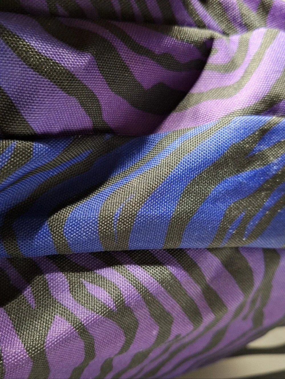 Jansport Backpack, Zebra Stripes, Blue Purple Black